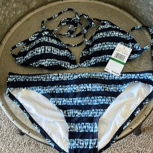 Michael Kors bikini with beautiful blue colors.